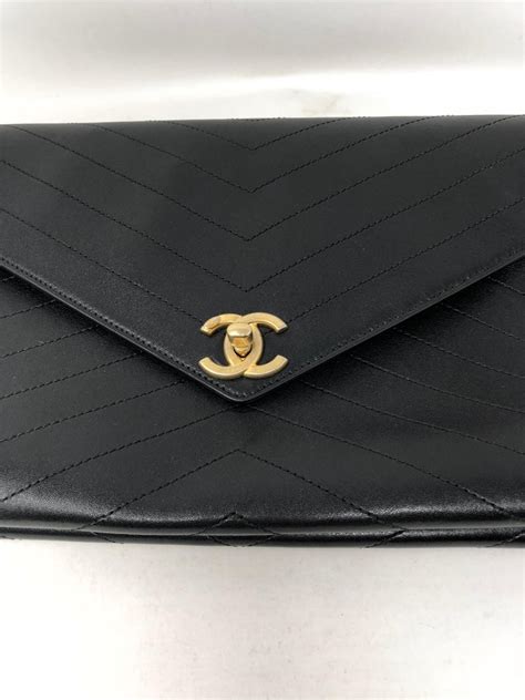 chanel envelope clutch